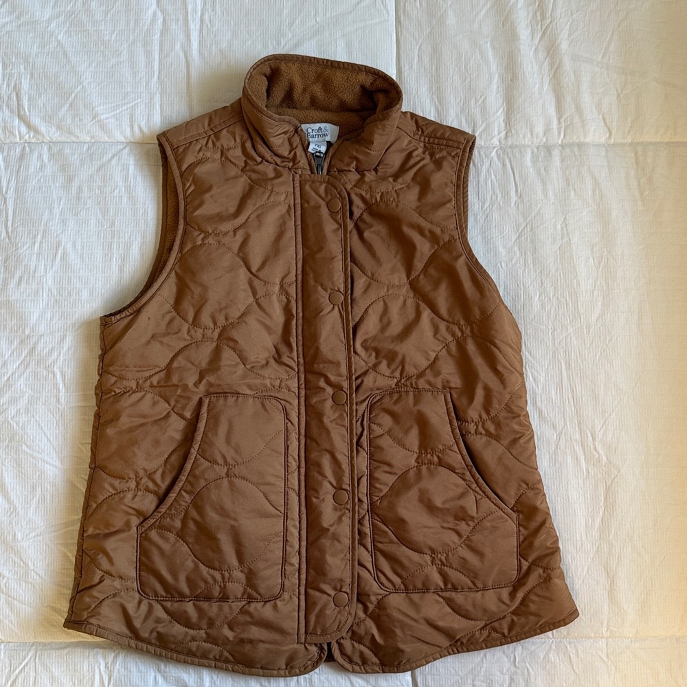 Croft & Barrow Brown Quilted Jacket